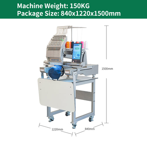 MYADDTIME 15-Needle Commercial Embroidery Machine for Hats & Apparel