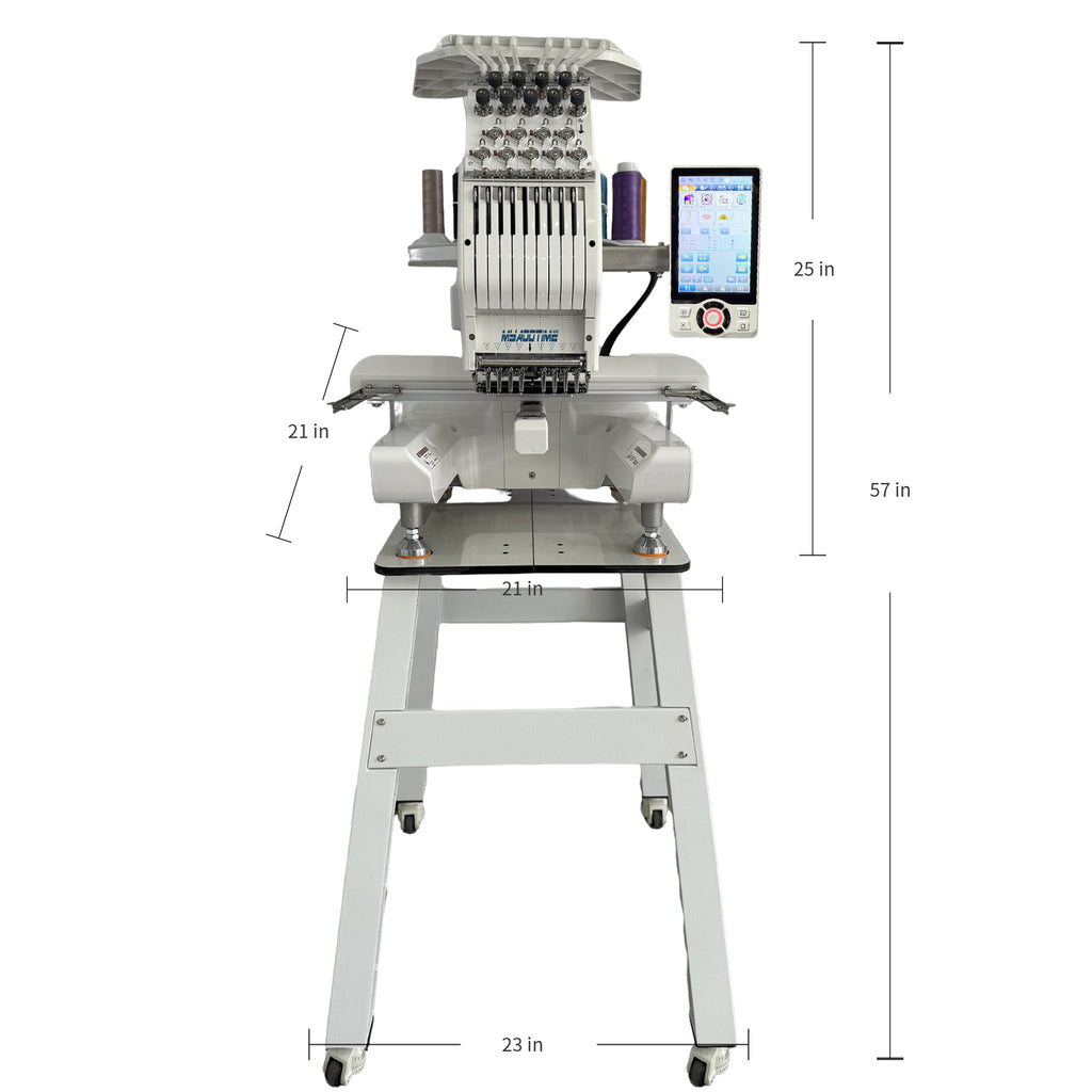 MYADDTIME 8-Needle Embroidery Machine for Home & Small Business
