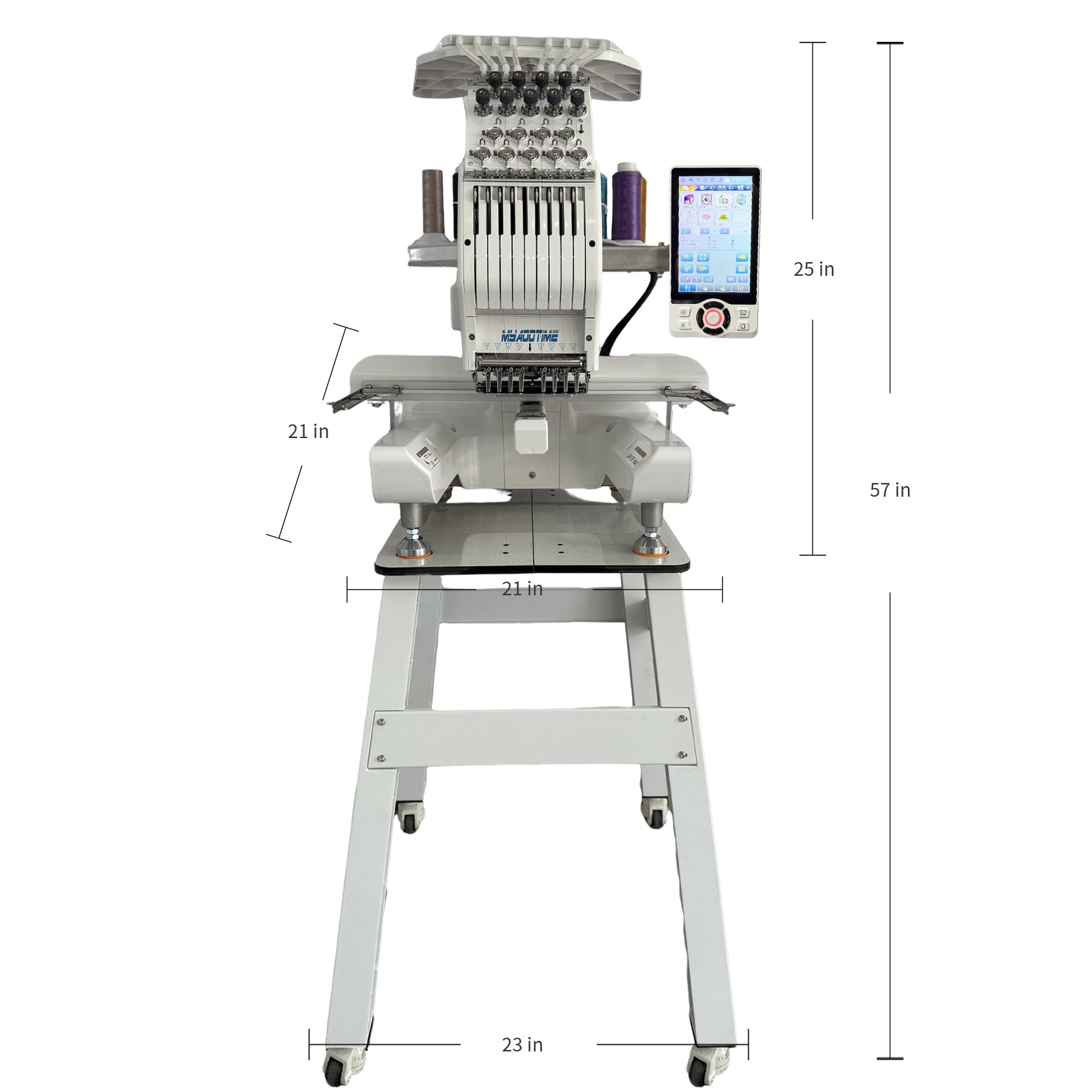 MYADDTIME 8-Needle Embroidery Machine for Home & Small Business